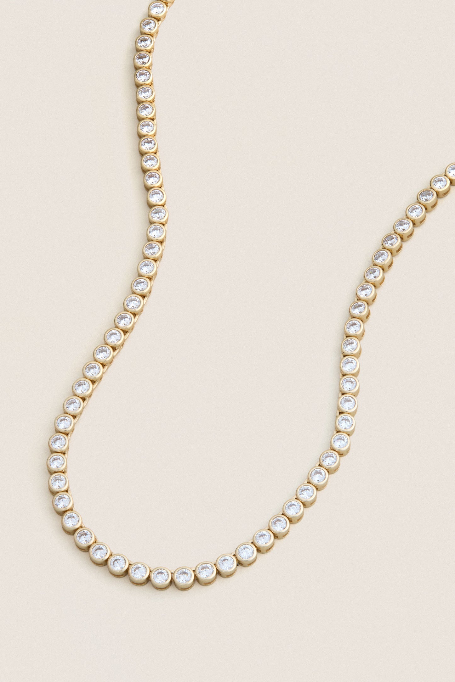 Bezel Tennis Necklace