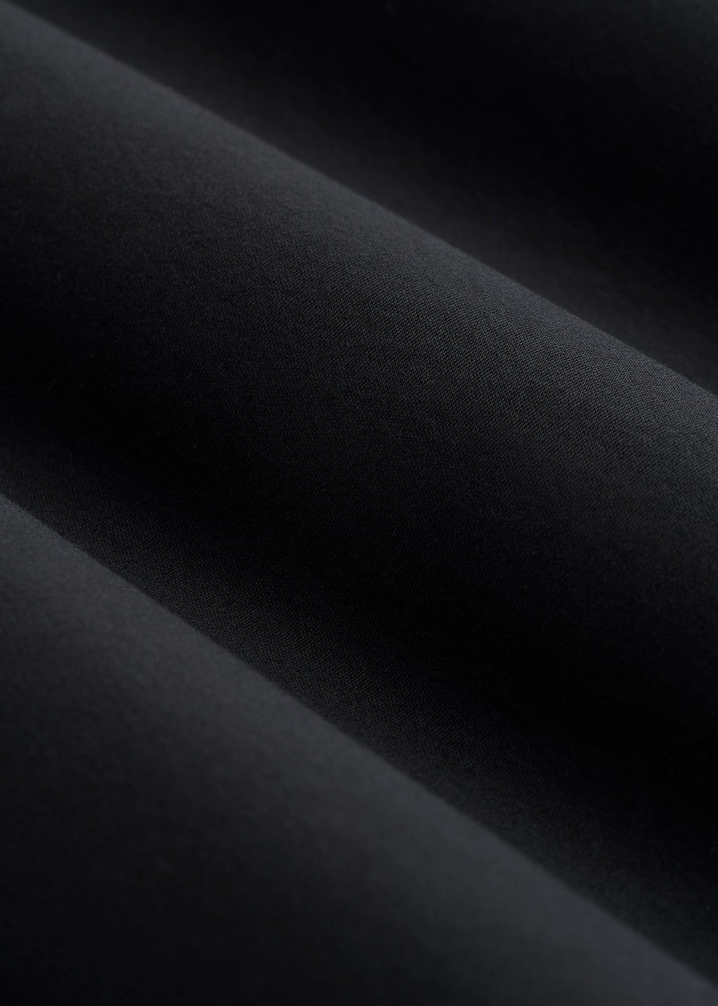 Stretch Jersey Dress Shirt for Tall Men in Black