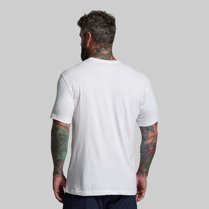 BP Flag Tee (White/Red)