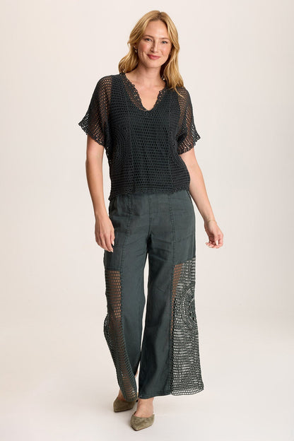 Centre Crochet Layered Top
