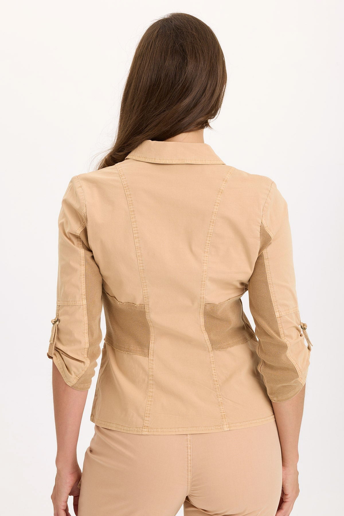 Wexel Stretch Poplin Fitted Cargo Jacket