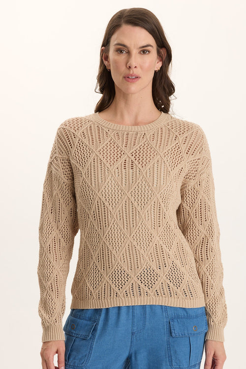 Rothwell Cotton Knit Relaxed-Fit Sweater Top