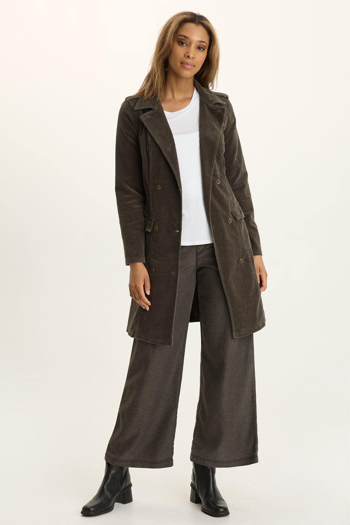 Risto Corduroy Trench Coat