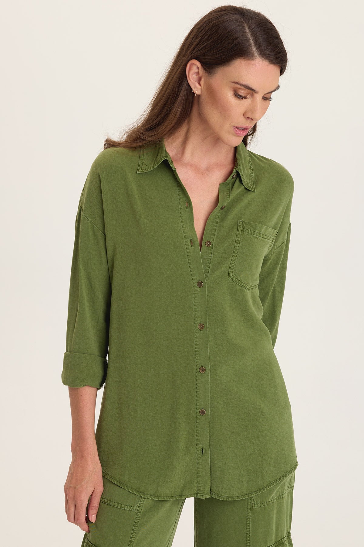 Dusten Lightweight Oversize Button-Up