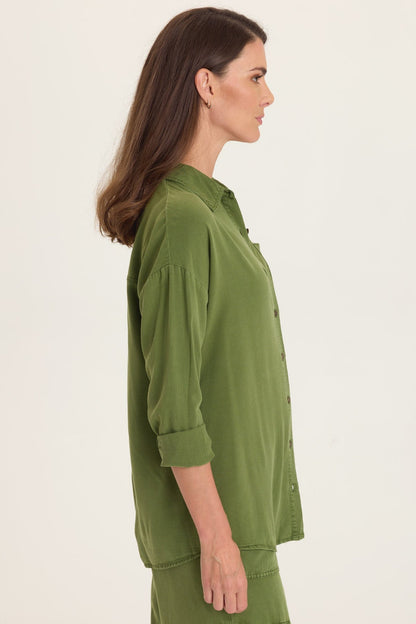 Dusten Lightweight Oversize Button-Up