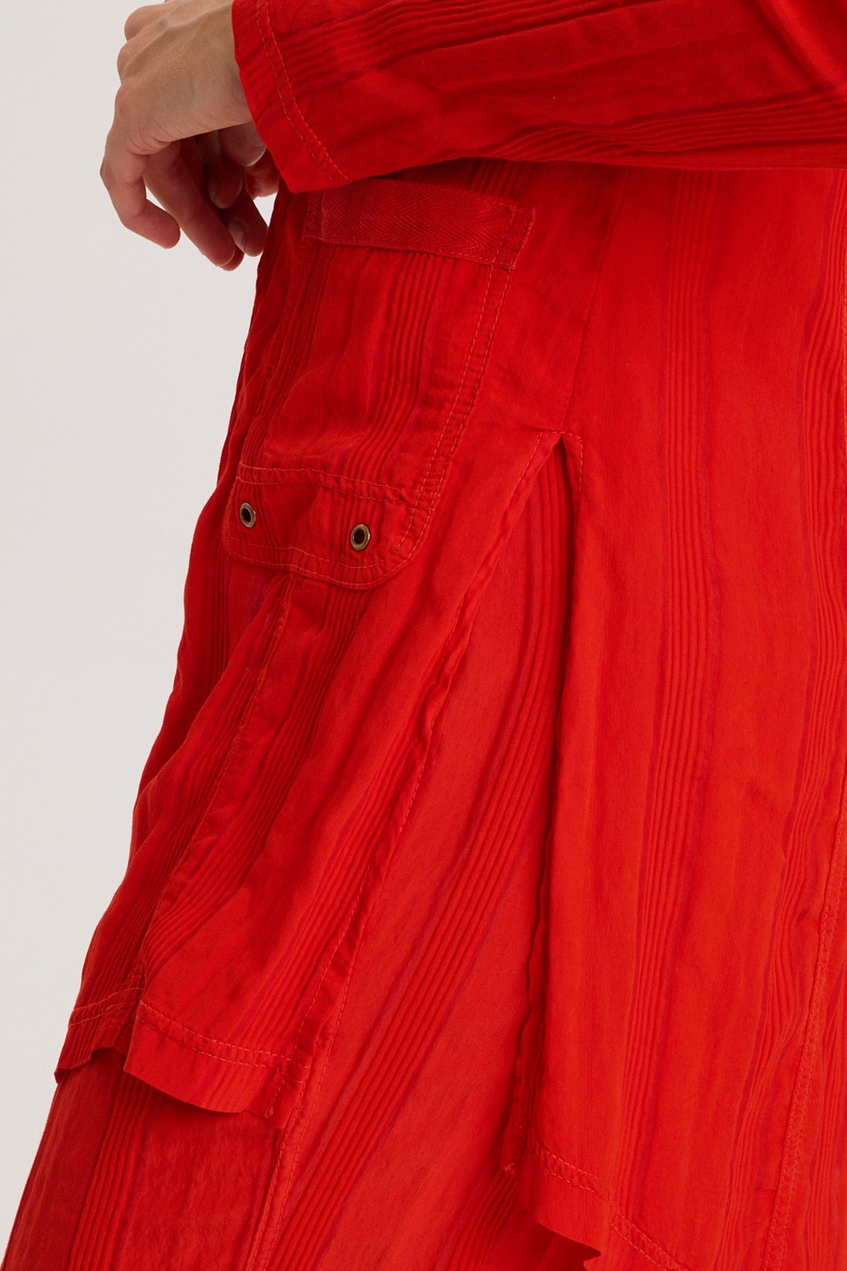 Barron Textured Stripe Long Blazer