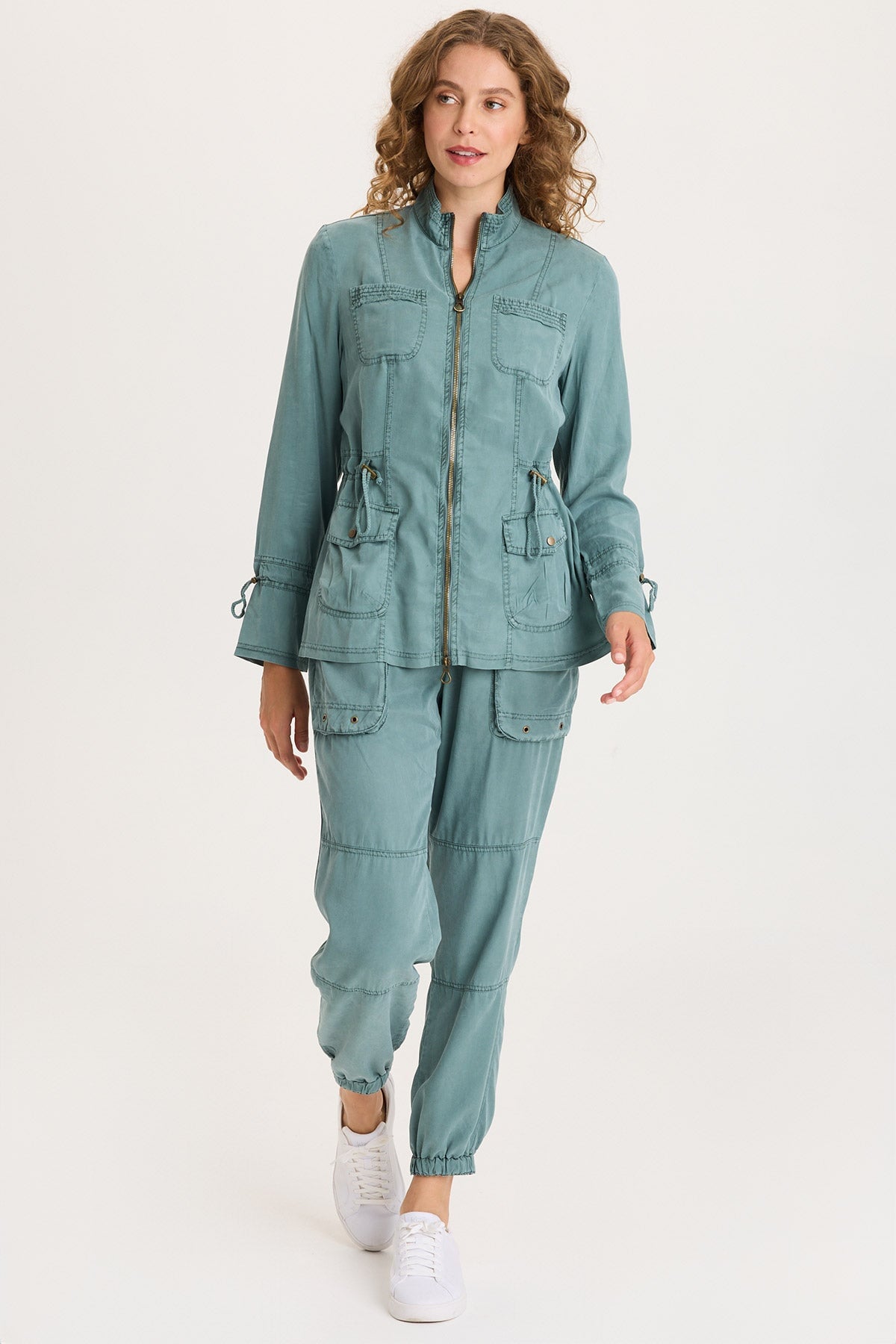 Hall Four Pocket Cinchable Twill/Rib Jacket