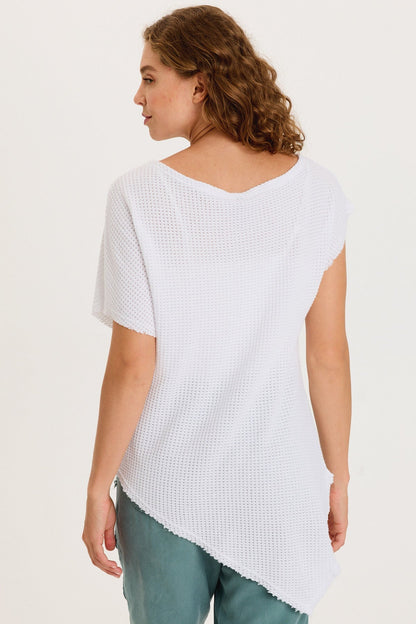 Imrie Off-Shoulder Asymmetrical Hem Top