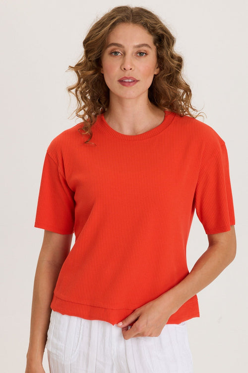 Cairns Longer Short Sleeve Double Hem Tee