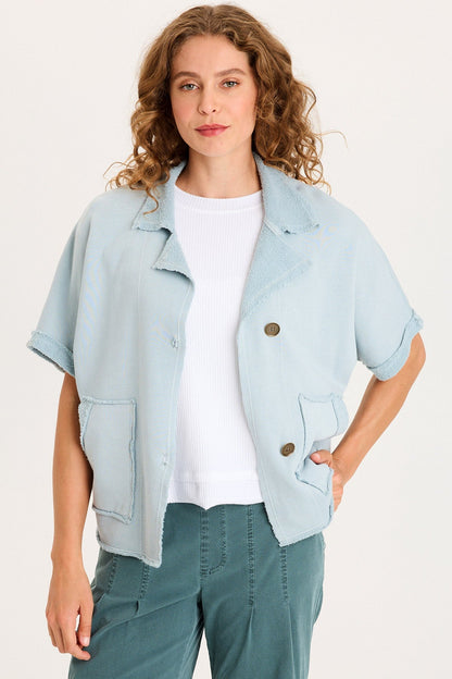 Kennison Short Sleeve Fleece Capelet