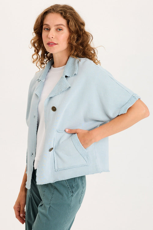 Kennison Short Sleeve Fleece Capelet