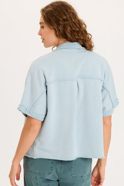 Kennison Short Sleeve Fleece Capelet