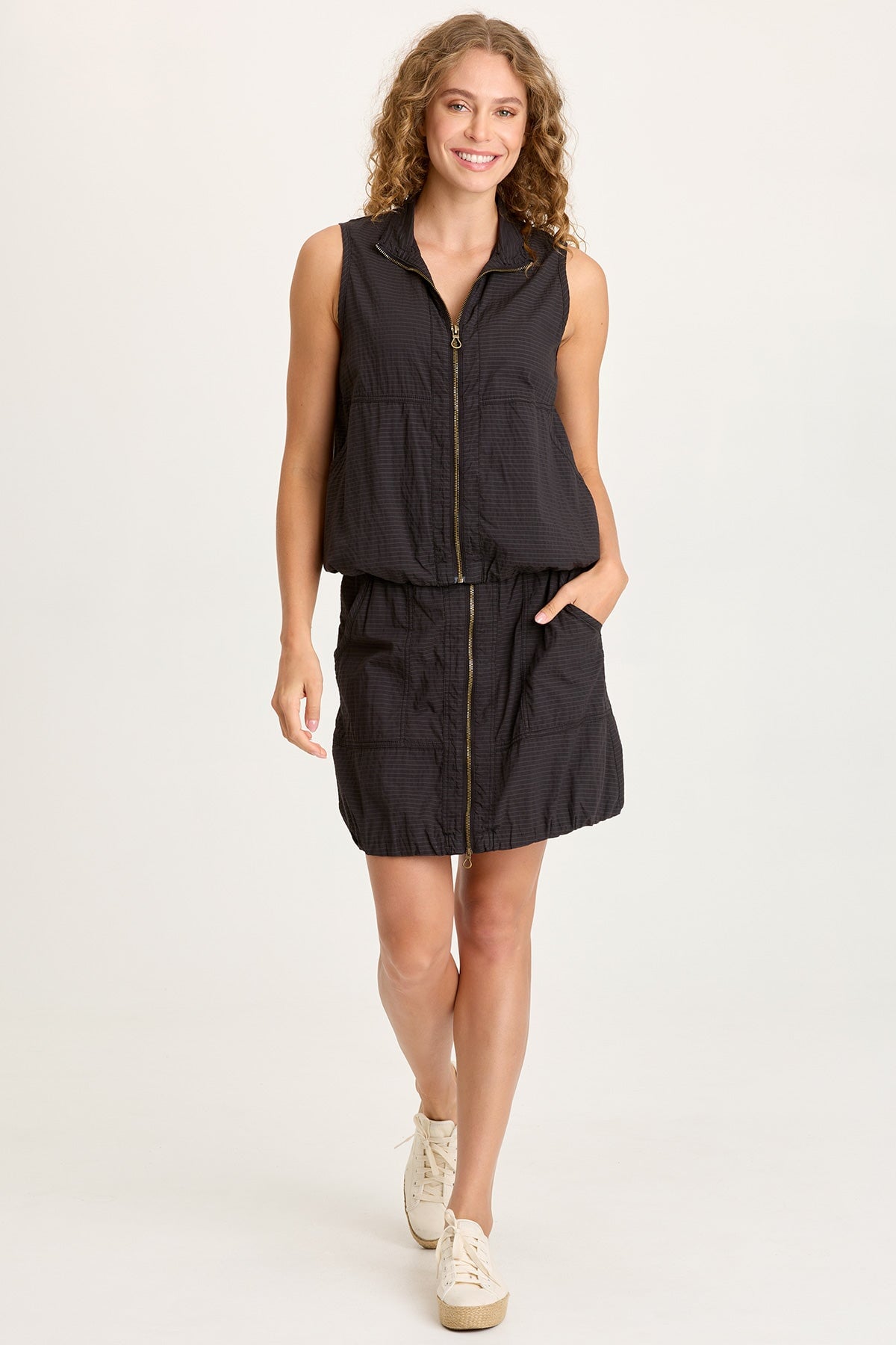 Tallis Textured Zip Front Vest