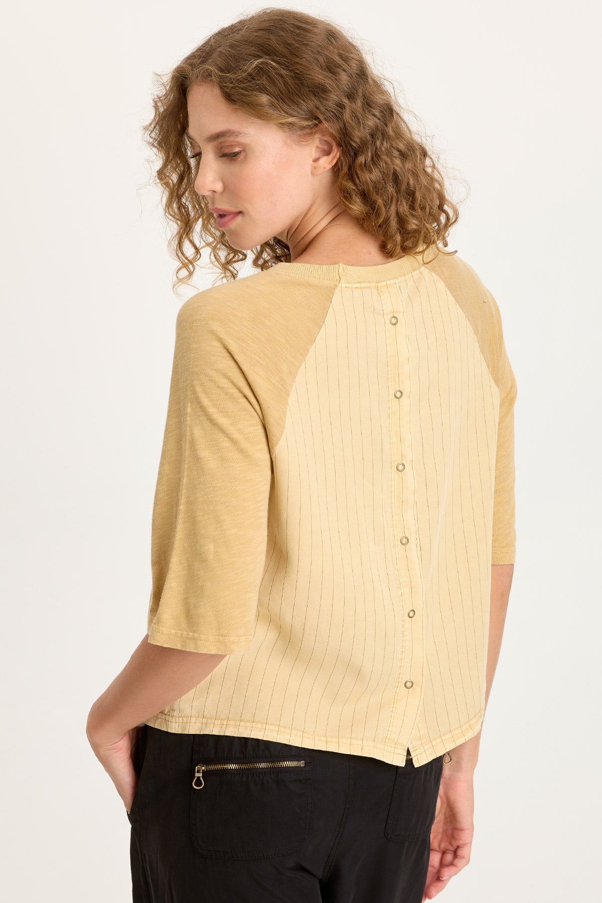 Jory Pinstripe Raglan Top
