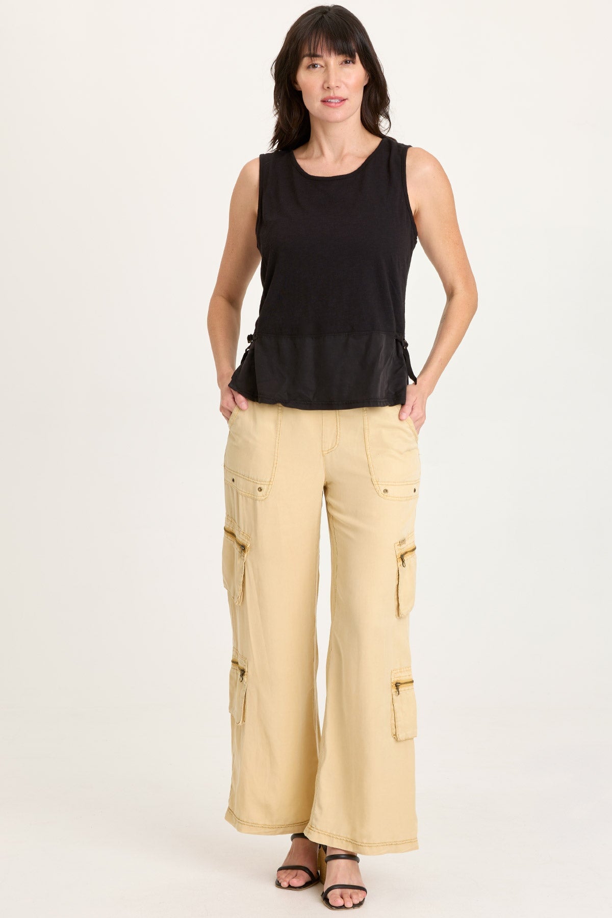 Enna Cinchable Twill Tank