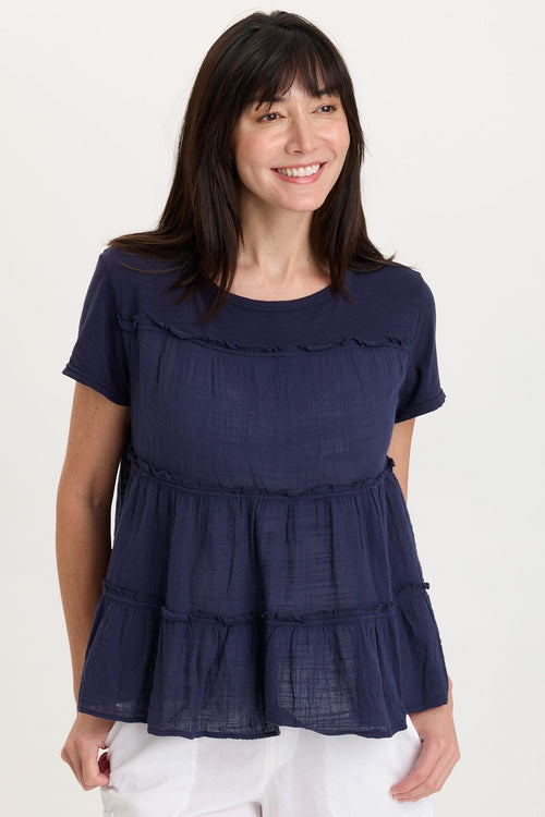 Balinda Gauze Babydoll Top
