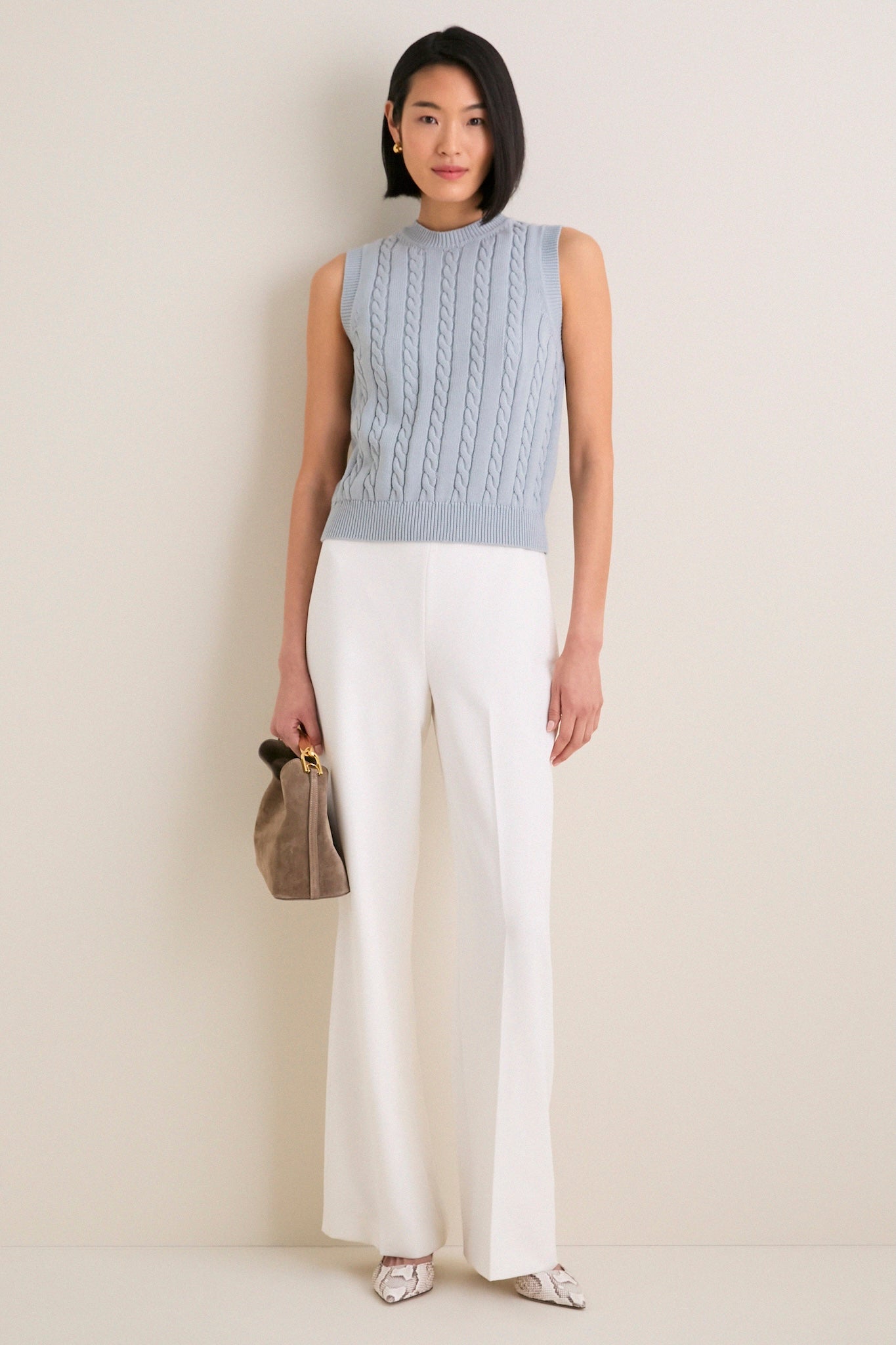 Blue Cotton Cable Dory Shell