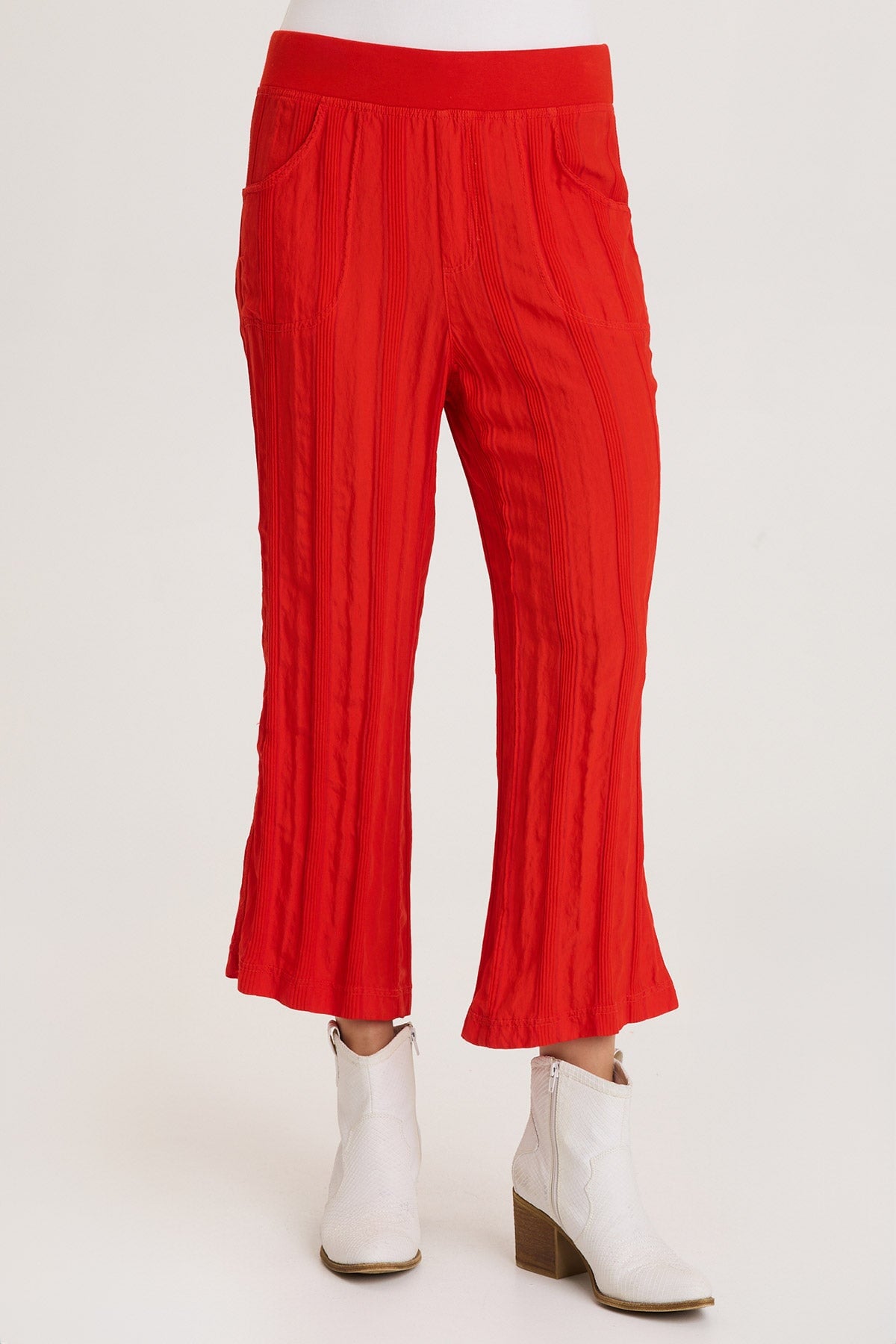 Carruth Textured Stripe Flared Leg Crop