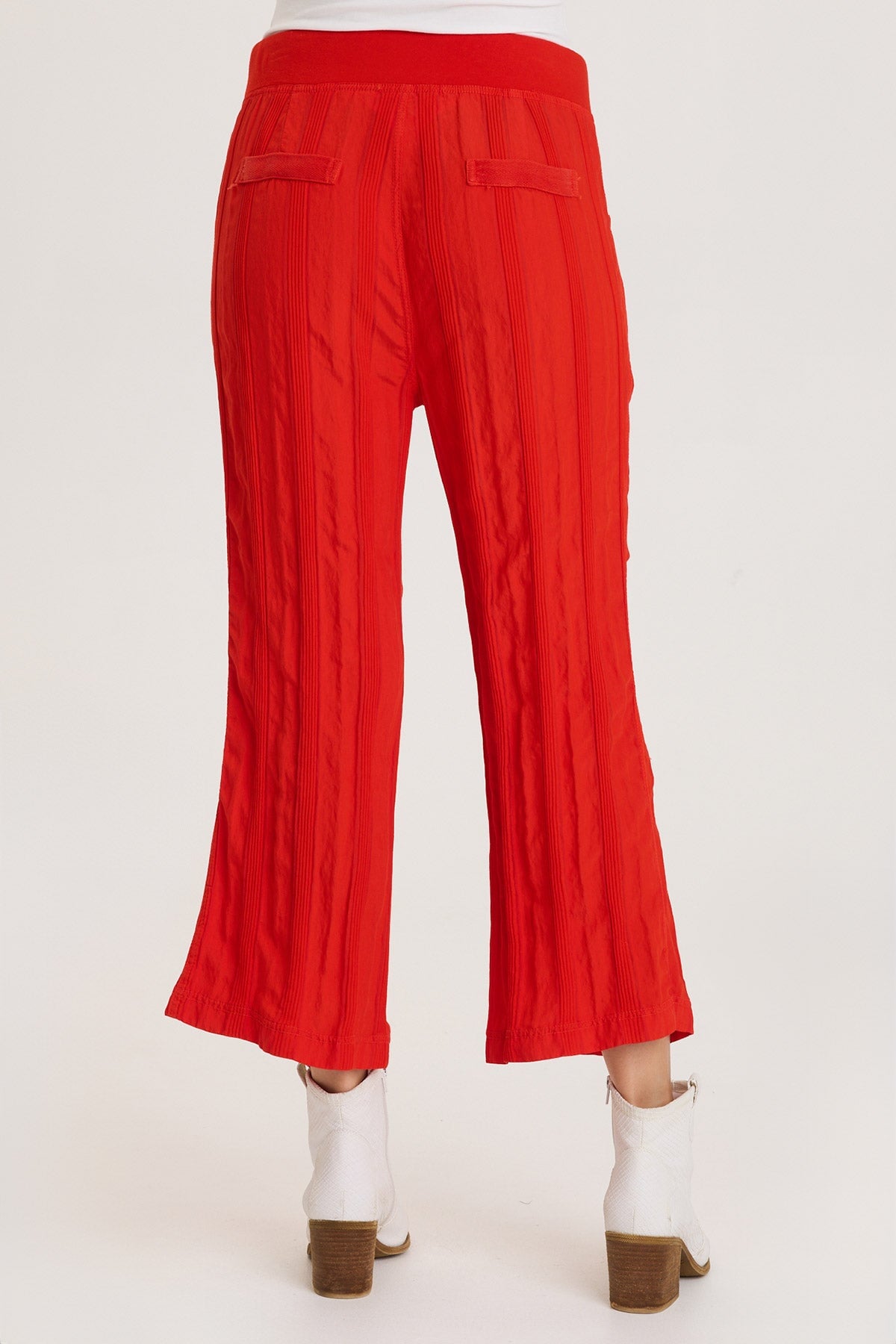 Carruth Textured Stripe Flared Leg Crop