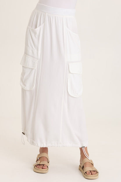 Ingram Cinchable Cargo Twill Skirt