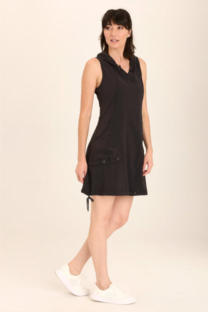 Sumi Active Whisper Stretch Hooded Cargo Mini Dress