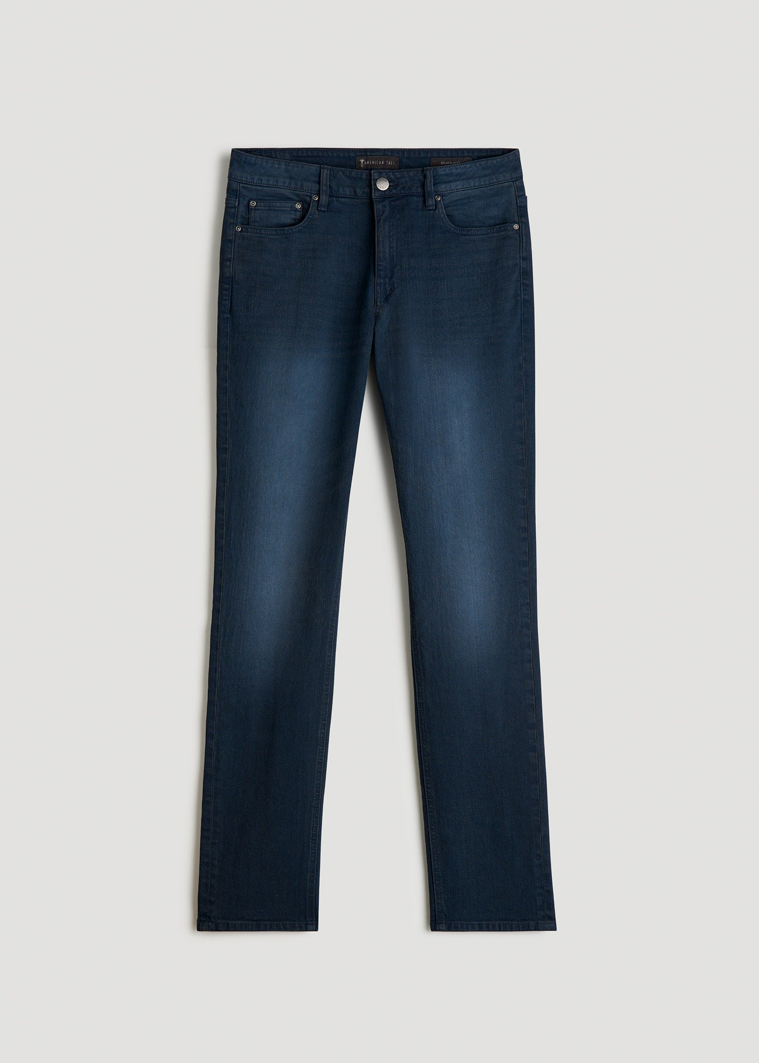 Dylan Slim Fit Jeans for Tall Men in Faded Blue Black