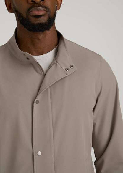Motion Bomber Jacket for Tall Men in Portobello