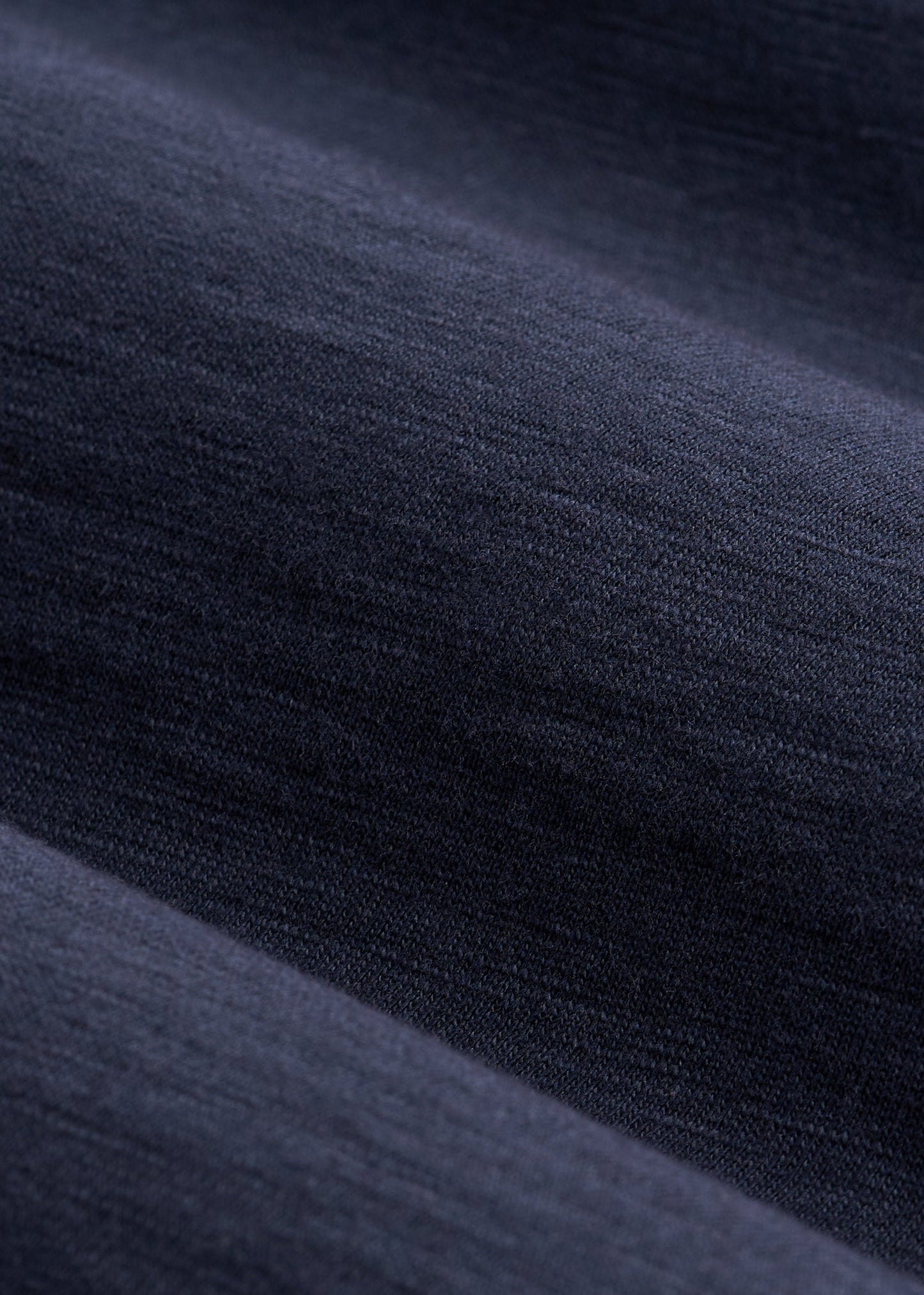 Three-Button Long Sleeve Slub Henley for Tall Men in Navy