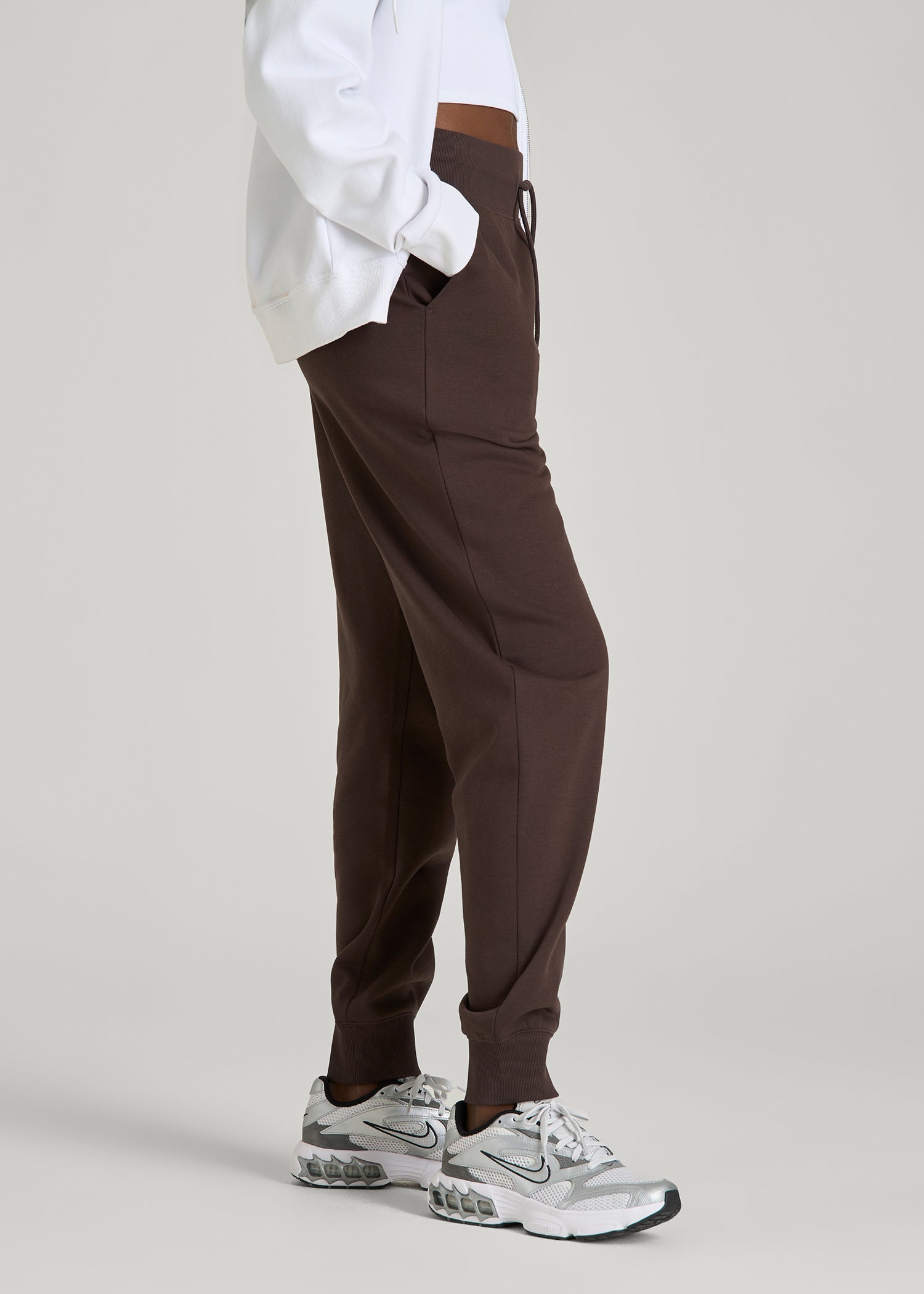 A.T. Basics Athletic Joggers for Tall Women in Espresso