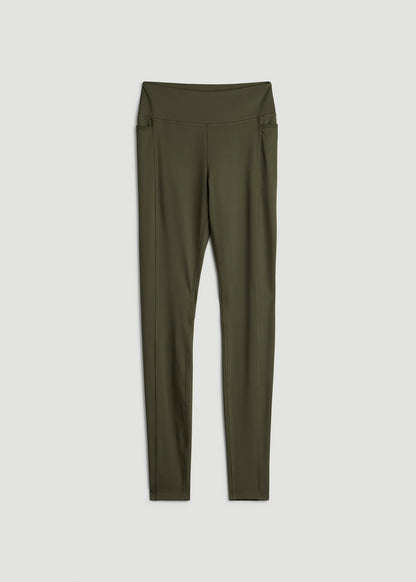 Bella Outer-Pocket Leggings for Tall Women in Forest Night