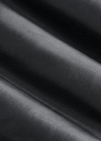 True Touch Leather Leggings for Tall Women in Black