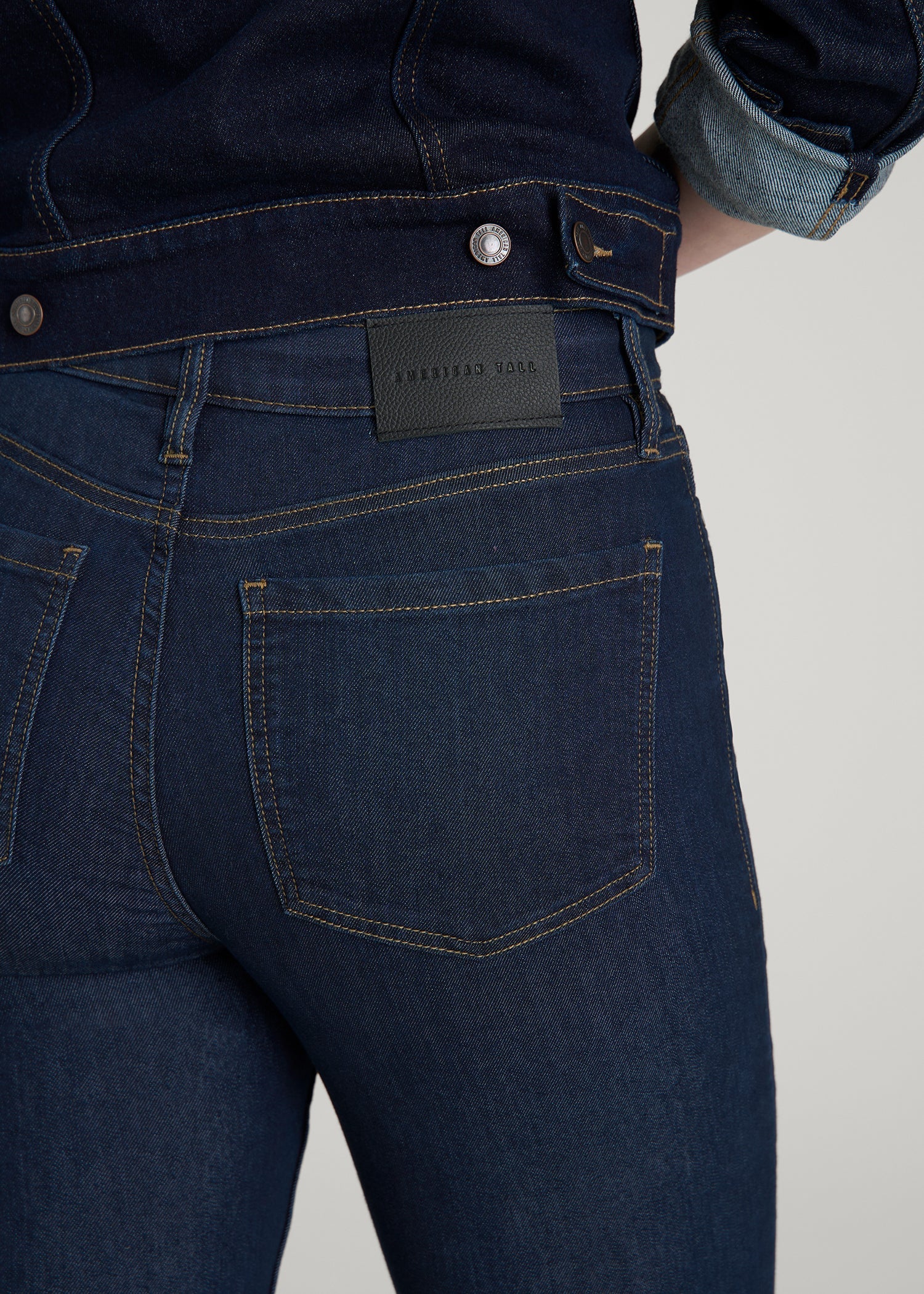 Georgia High-Rise Skinny Jeans for Tall Women in Deep Indigo Wash