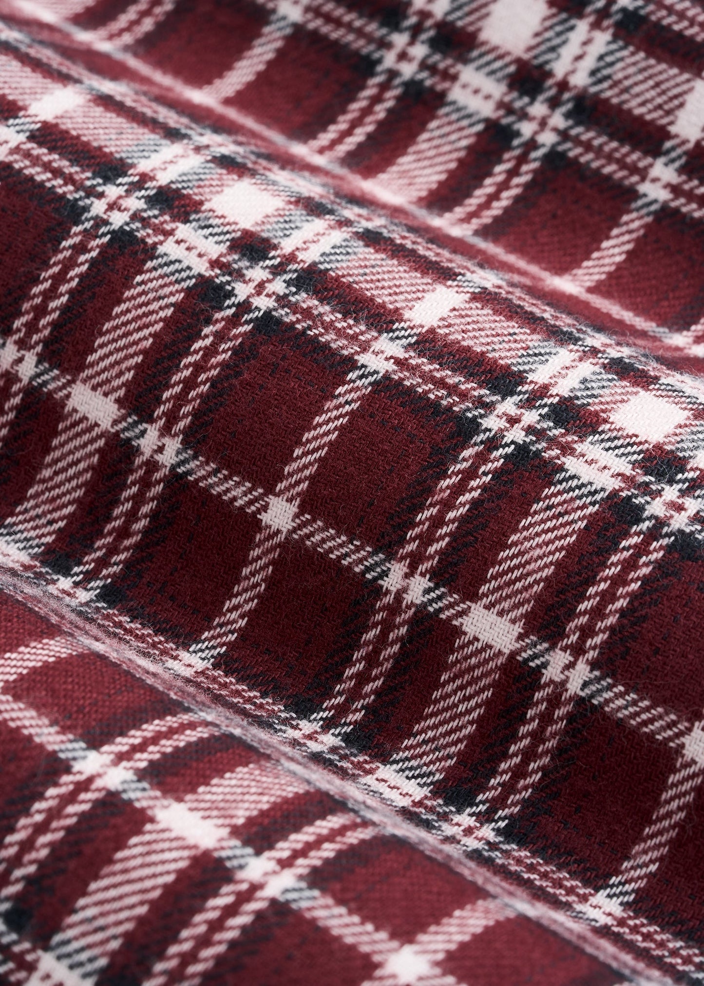 Tie Waist Flannel Pajama Pants for Tall Women in Wine and Grey Lilac Plaid