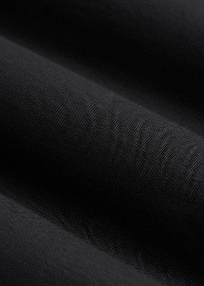 Wearever Fleece Cropped Zip-Up Hoodie for Tall Women in Black