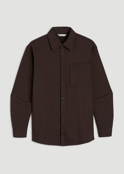 Wearever 2.0 Fleece Shacket for Tall Women in Espresso