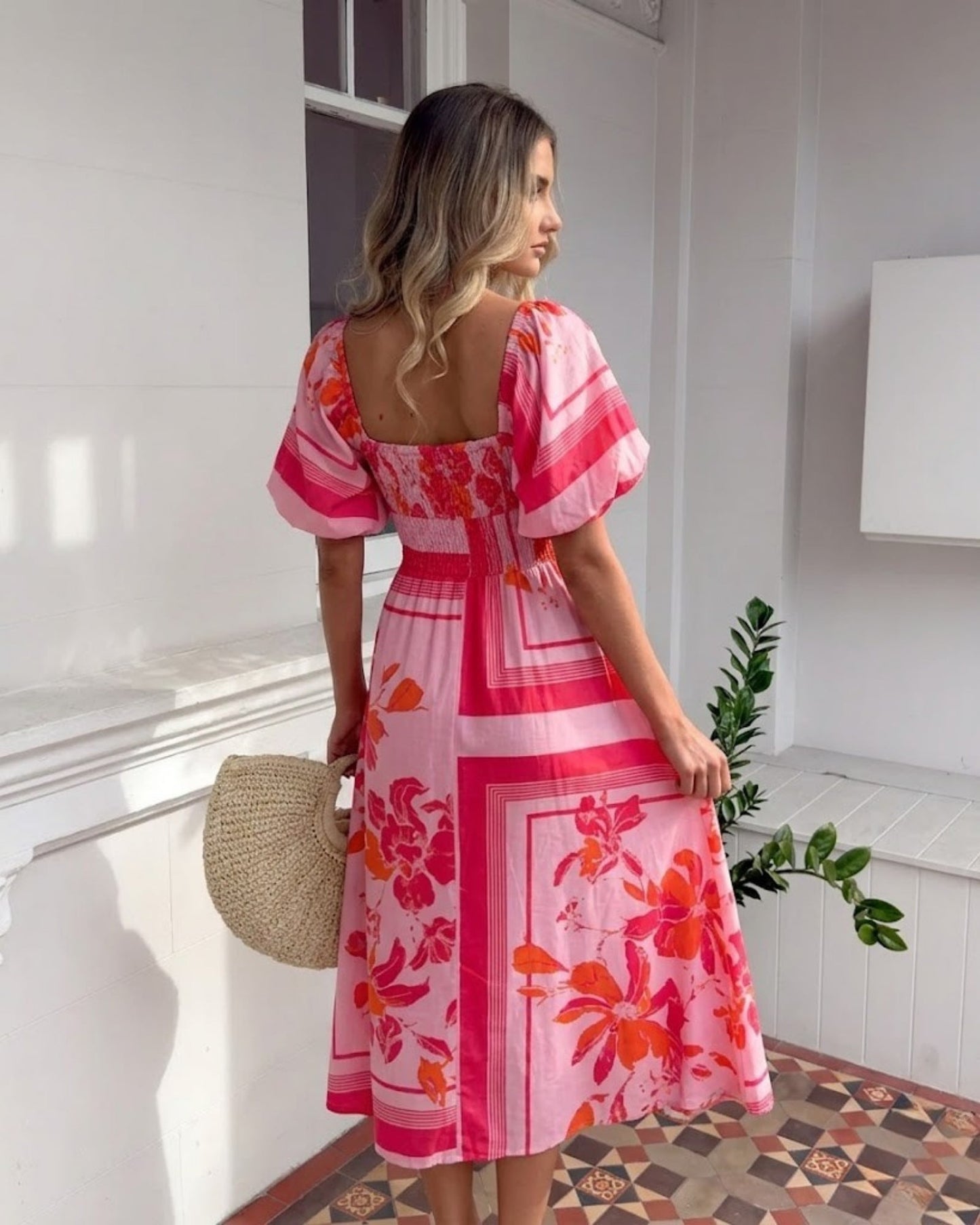 Bella Dress - Pink Floral