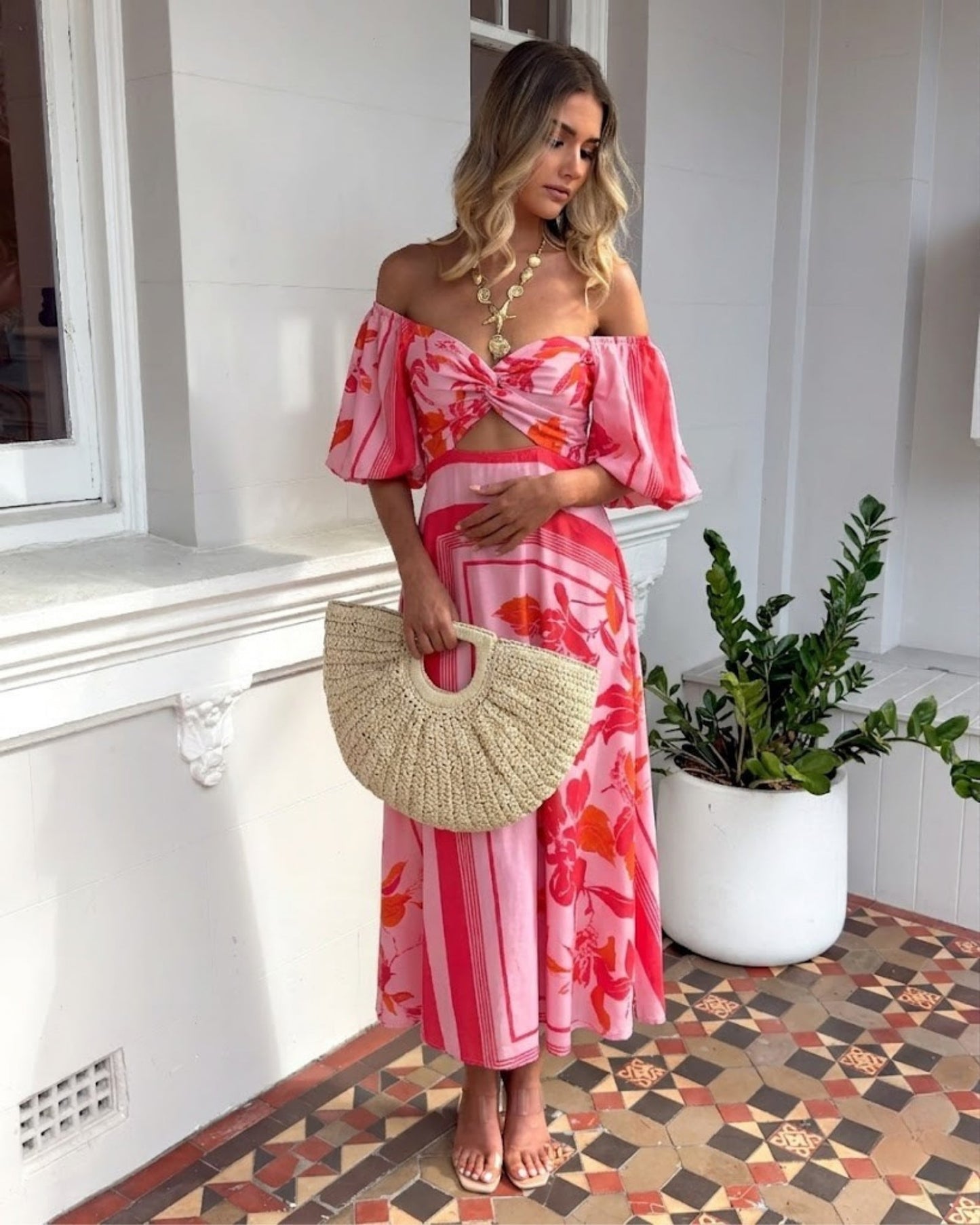 Bella Dress - Pink Floral