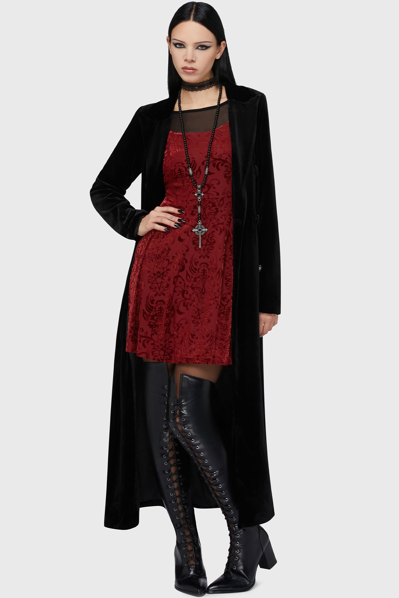 Crimson Bloodlust Mini Dress
