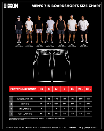 The Shanty 7" Boardshorts