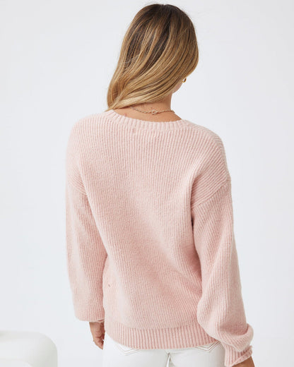 Harvie Knit - Pink | Women's Wool Blend Jumper
