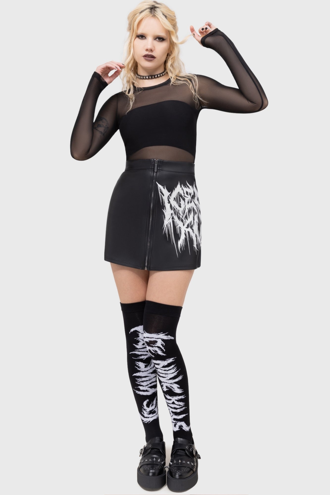 INK Logo Mini Skirt