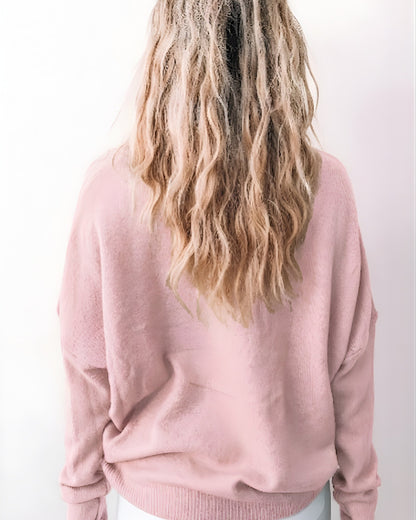 Joansy Knit Light Pink | Women's Ribbed Knit Jumper