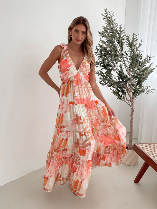 Mariel Dress - Pink Floral | Women's Floral Mini Dress