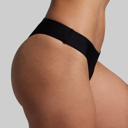 Sun Seeker Cheeky Thong (Black)