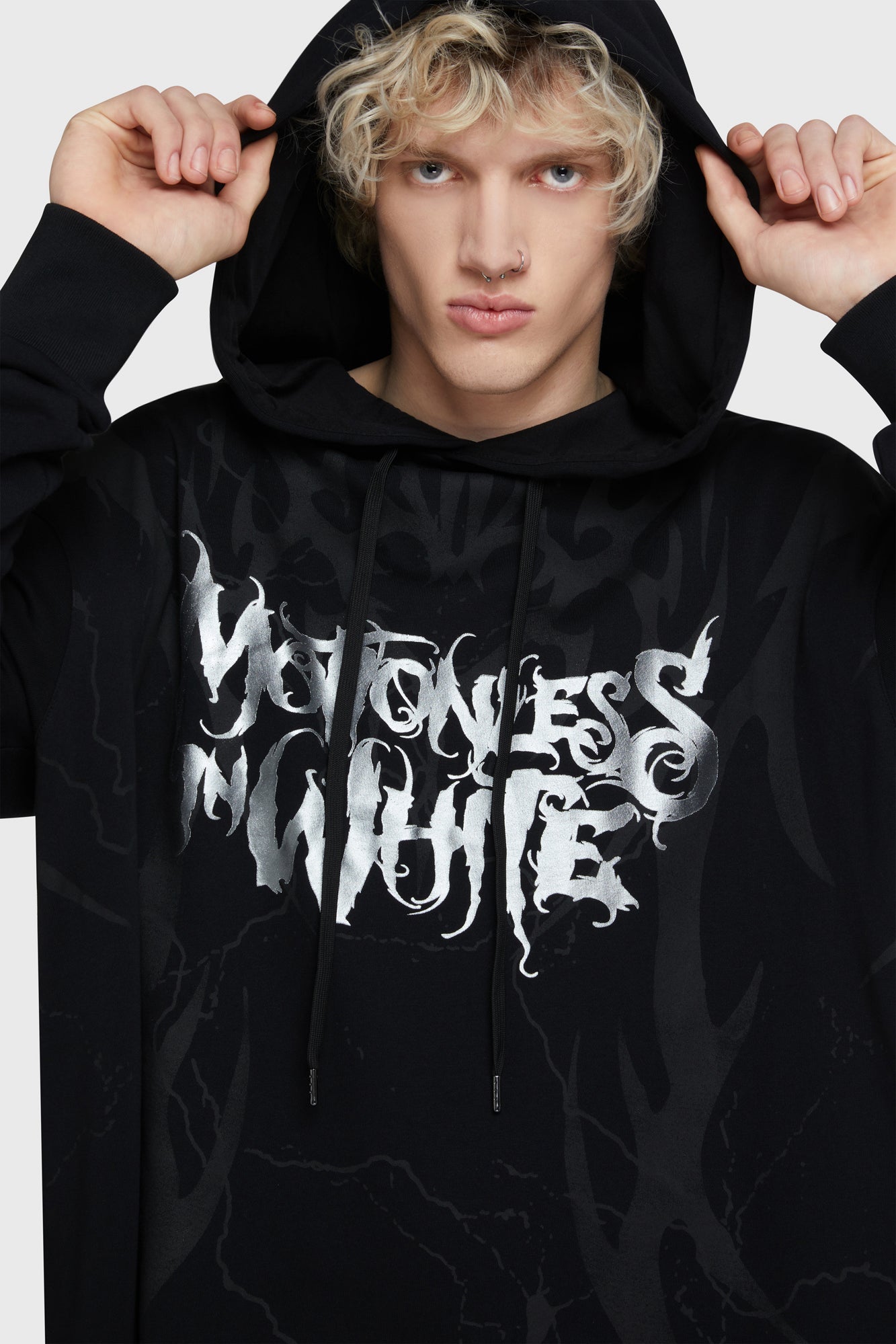 Pitch Black Evil Hooded Cloak