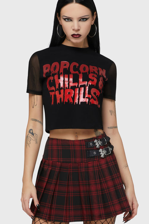 Popcorn, Chills And Thrills Baby Tee