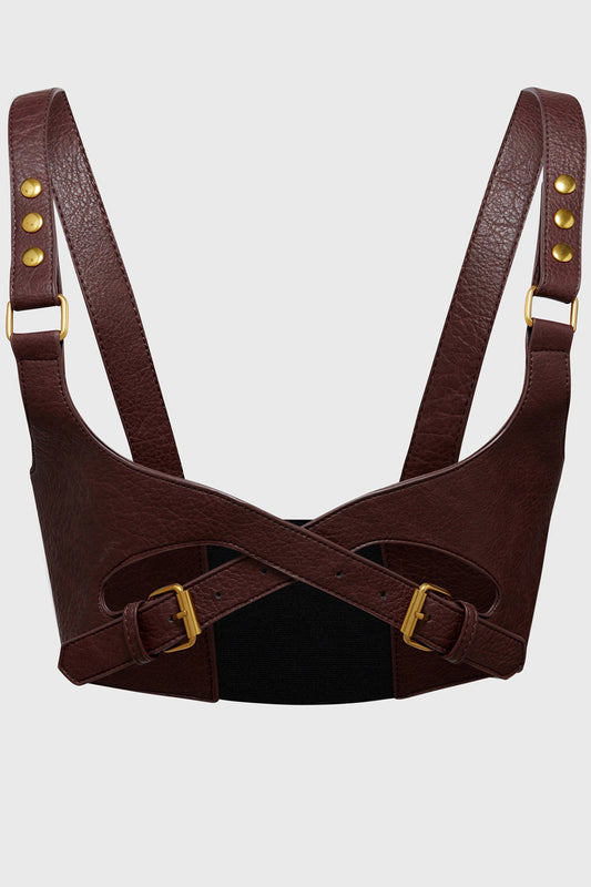 Roseate Harness [Brown/Gold]
