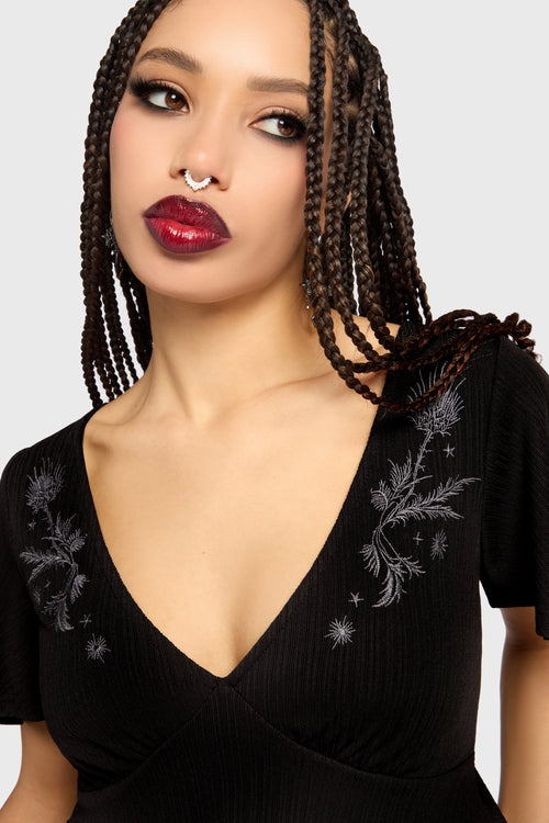Thistina Embroidered Top