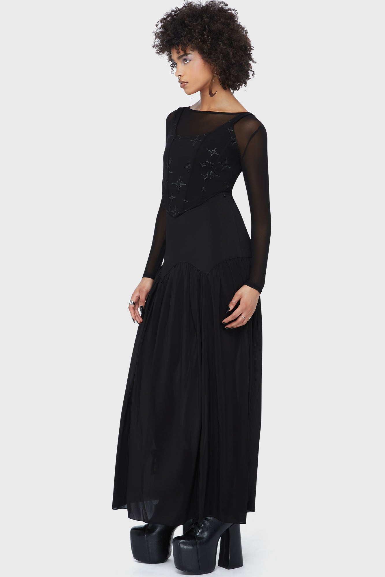 Twilight Thistle Maxi Skirt