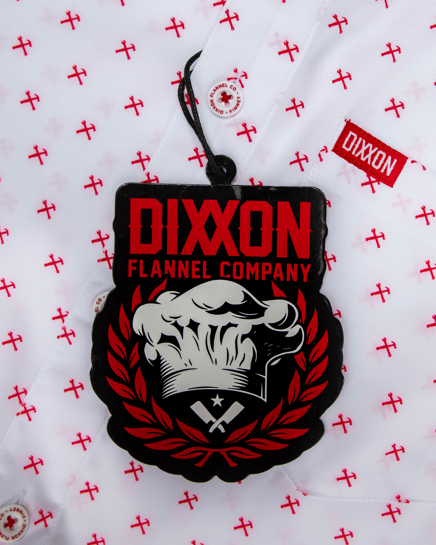 Red Finney Party Shirt - White